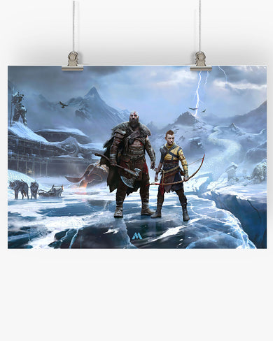 God of War-Shores of Ragnarok Art-Poster