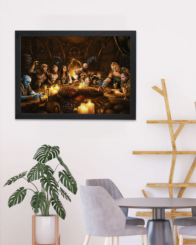 God of War-Last Supper Remake Art Poster