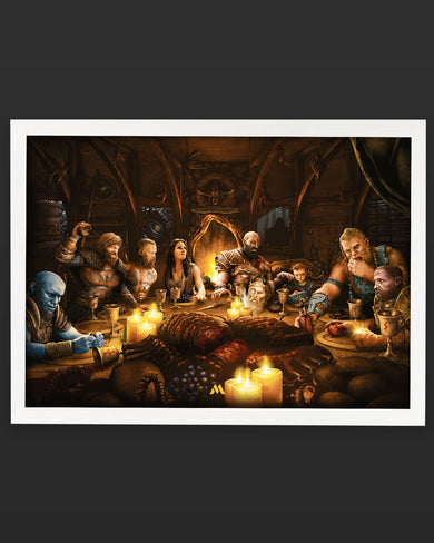 God of War-Last Supper Remake Art-Poster