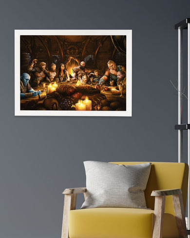God of War-Last Supper Remake Art-Poster