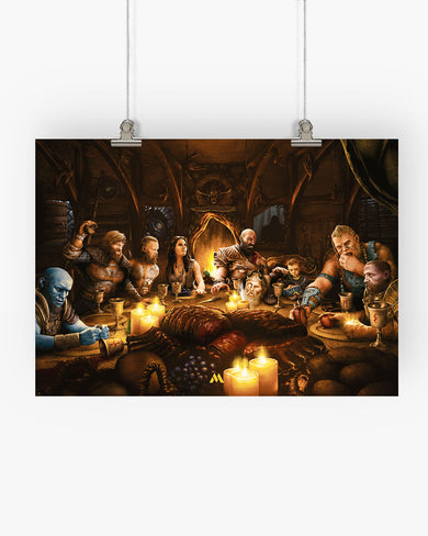 God of War-Last Supper Remake Art-Poster