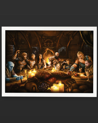 God of War-Last Supper Remake Art-Poster