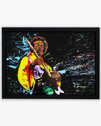 Jimi Hendrix Abstraction Art-Poster