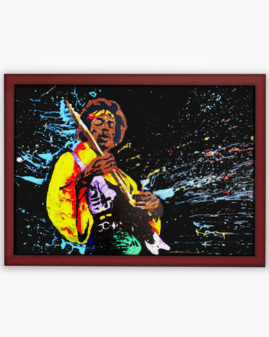 Jimi Hendrix Abstraction Art-Poster