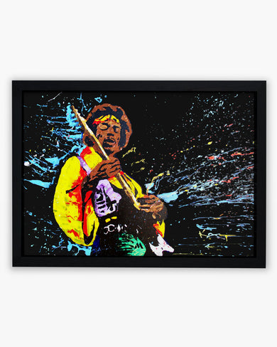 Jimi Hendrix Abstraction Art-Poster