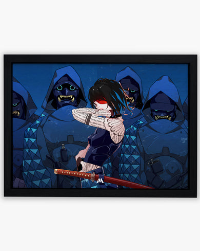 Ninja Oni Masked Maiden Art-Poster