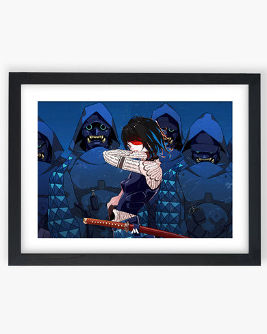 Ninja Oni Masked Maiden Art-Poster