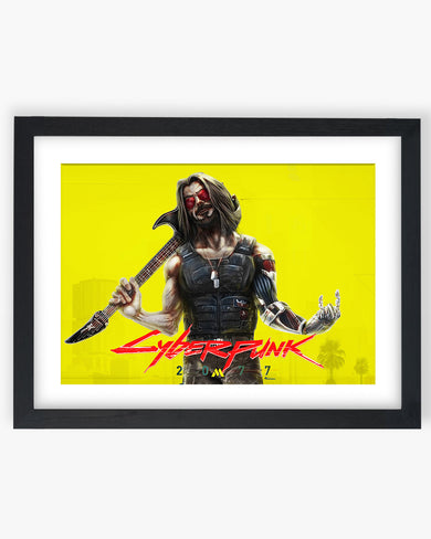 Cyberpunk 2077-Johnny Silverhand Art-Poster