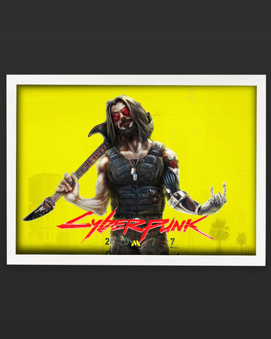 Cyberpunk 2077-Johnny Silverhand Art-Poster