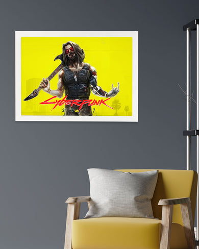 Cyberpunk 2077-Johnny Silverhand Art-Poster