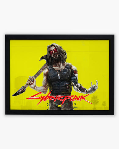 Cyberpunk 2077-Johnny Silverhand Art-Poster