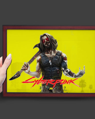 Cyberpunk 2077-Johnny Silverhand Art-Poster