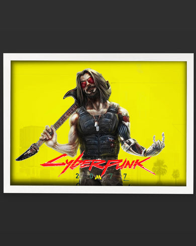 Cyberpunk 2077-Johnny Silverhand Art-Poster