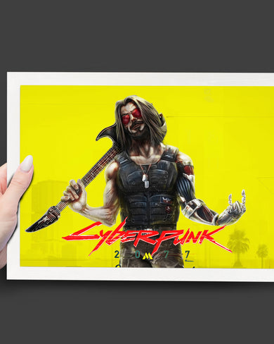 Cyberpunk 2077-Johnny Silverhand Art-Poster