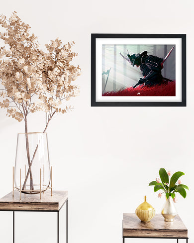 Forlorn Samurai Art-Poster