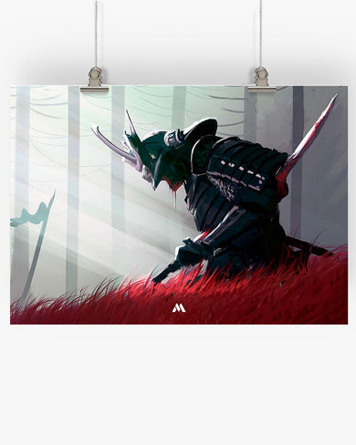 Forlorn Samurai Art-Poster