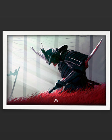Forlorn Samurai Art-Poster