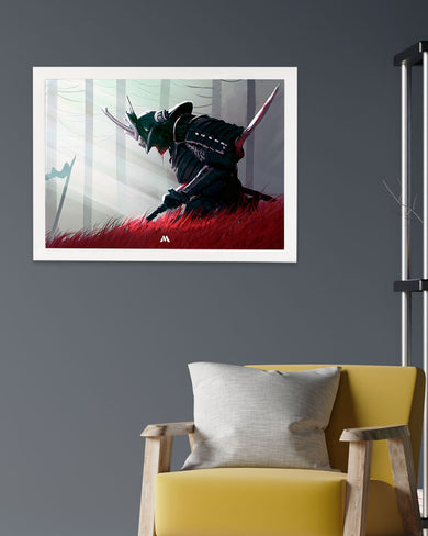Forlorn Samurai Art-Poster