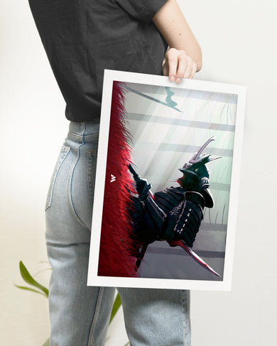 Forlorn Samurai Art-Poster