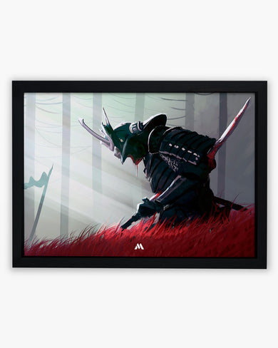 Forlorn Samurai Art-Poster