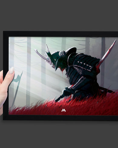 Forlorn Samurai Art-Poster