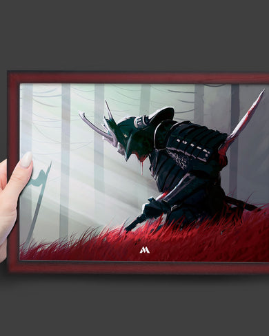 Forlorn Samurai Art-Poster