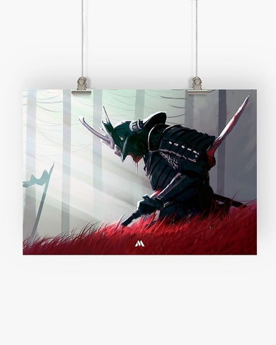 Forlorn Samurai Art-Poster
