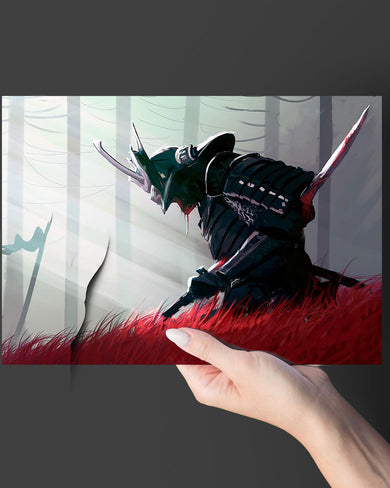 Forlorn Samurai Art-Poster