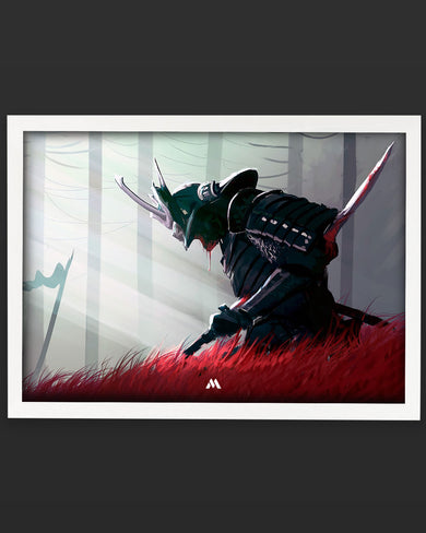 Forlorn Samurai Art-Poster