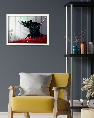 Forlorn Samurai Art-Poster