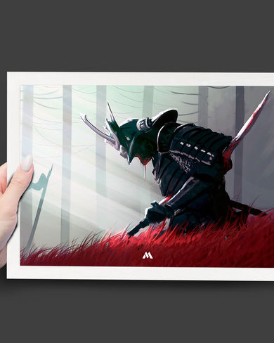 Forlorn Samurai Art-Poster