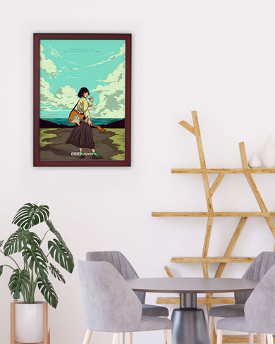 Girl With Guitar [WDE] Art-Poster