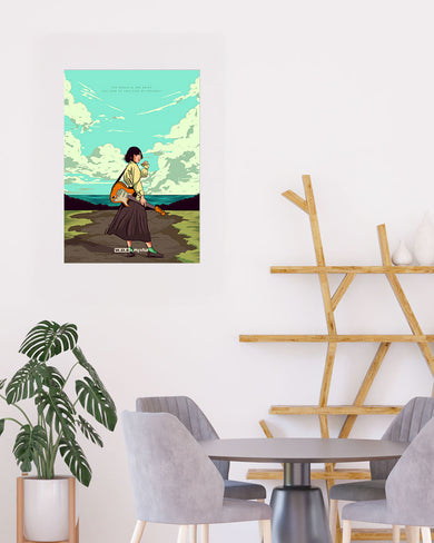 Girl With Guitar [WDE] Art-Poster