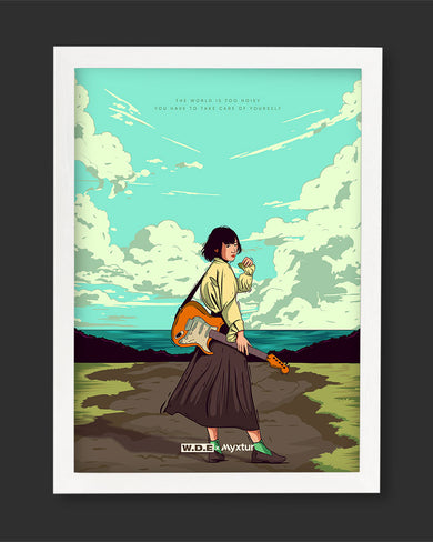 Girl With Guitar [WDE] Art-Poster