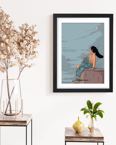 Girl On The Roof [WDE] Art-Poster