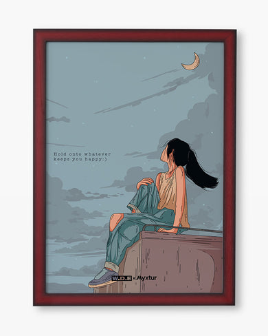Girl On The Roof [WDE] Art-Poster
