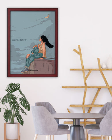 Girl On The Roof [WDE] Art-Poster