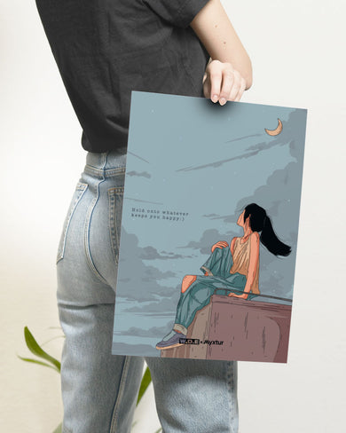 Girl On The Roof [WDE] Art-Poster