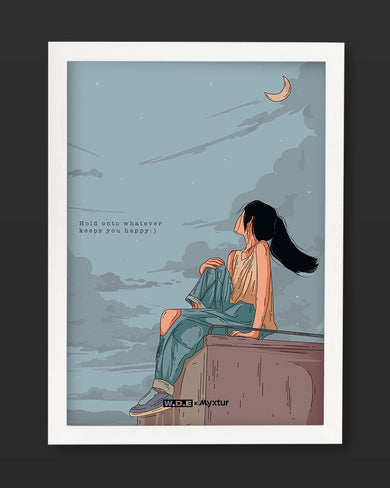Girl On The Roof [WDE] Art-Poster