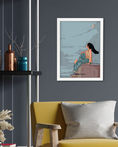 Girl On The Roof [WDE] Art-Poster