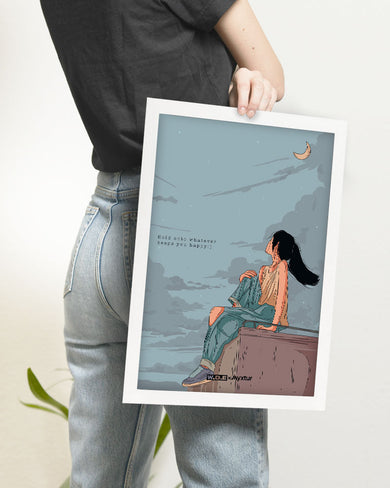 Girl On The Roof [WDE] Art-Poster