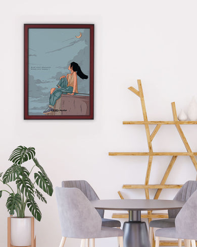 Girl On The Roof [WDE] Art-Poster