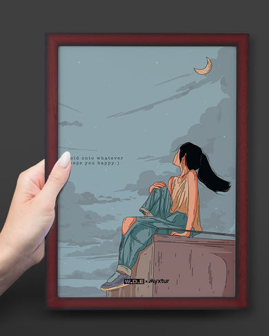 Girl On The Roof [WDE] Art-Poster