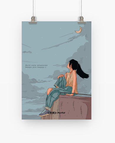 Girl On The Roof [WDE] Art-Poster