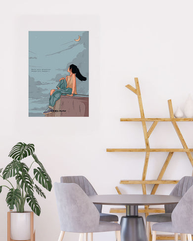 Girl On The Roof [WDE] Art-Poster