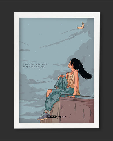 Girl On The Roof [WDE] Art-Poster