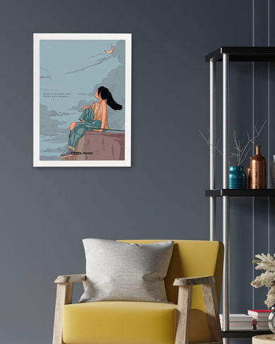 Girl On The Roof [WDE] Art-Poster