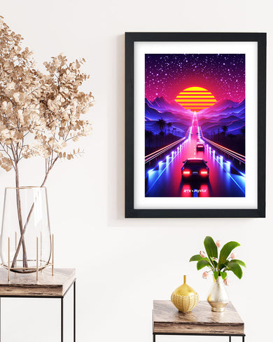 Neon Sunset Drive [RTK] Art-Poster