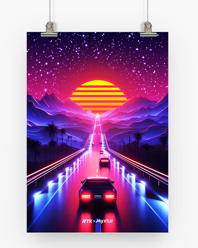Neon Sunset Drive [RTK] Art-Poster