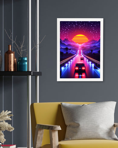Neon Sunset Drive [RTK] Art-Poster